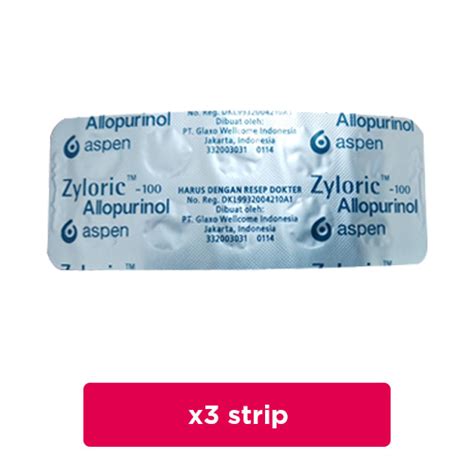 Zyloric Mg Strip Tablet Strip Hemat Borongan Kegunaan