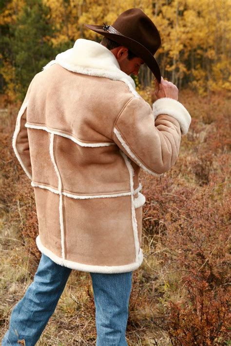 Mens Sheepskin Coat Handmade Shearling Jacketthe Sheepherder