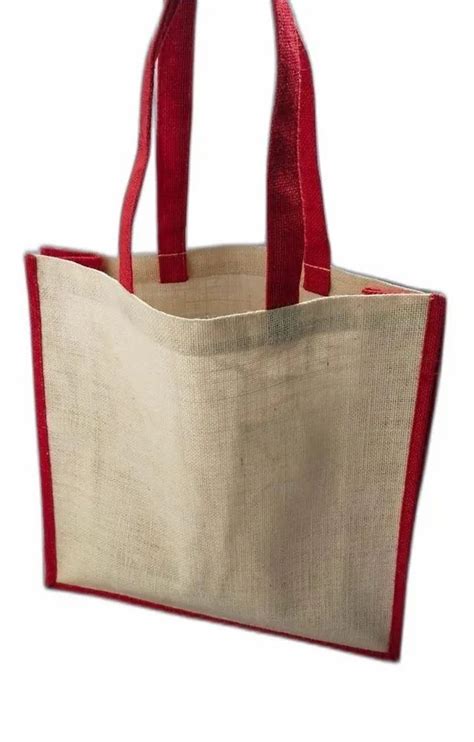 White Red Long Handle Jute Bag Capacity 1 KG At Rs 60 Piece In Howrah