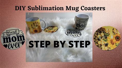 Sublimation Mug Coaster S Using Canva Step By Step Video Beginner