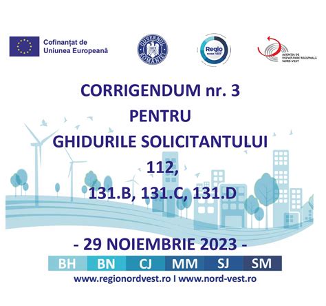 Corrigendum Pentru Ghidurile Solicitantului B C D