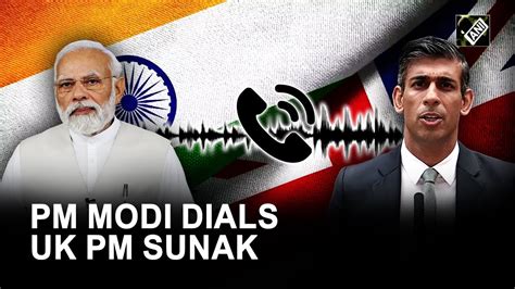 Pm Modi Holds Telephone Conversation With Rishi Sunak Raises Security