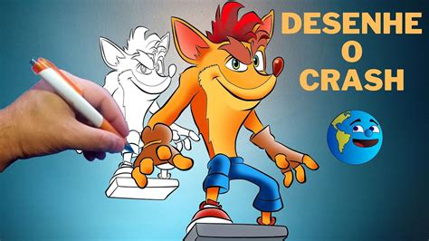 Como desenhar CRASH Bandicoot 4 It s About Time passo a passo fácil