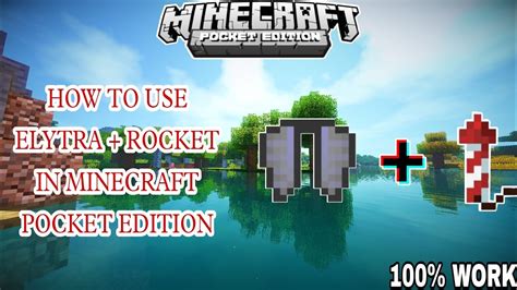 How To Use Elytra And Rocket In Minecraft Pocket Edition Minecraft Pe