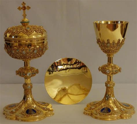 Chalice And Ciborium From Luzar Chalice Communion Sets Sacred Art