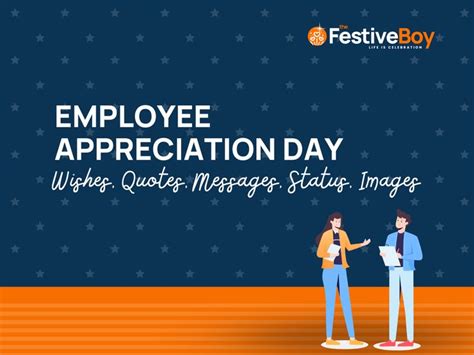 Two People Standing Next To Each Other With The Words Employee Appreciation Day Written On Them