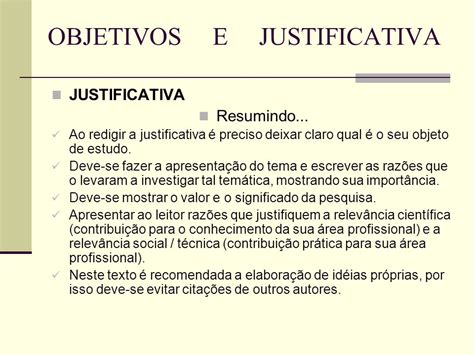 Exemplo Justificativa De Um Projeto Braincp