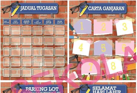 Jadual Bertugas Kreatif Jadual Tugasan Kelas Yang Kreatif Leinssic