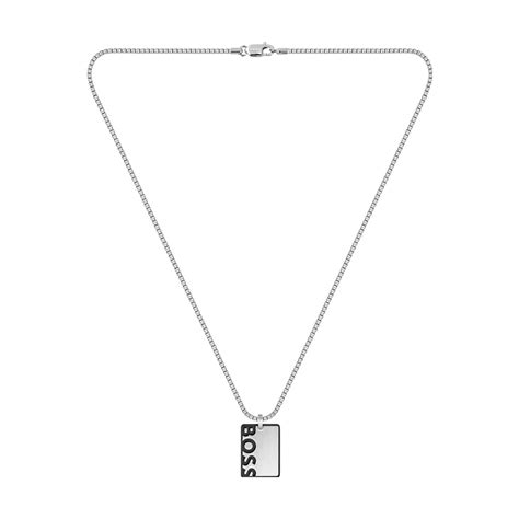 Collier Boss Homme En Acier Argent Suisses