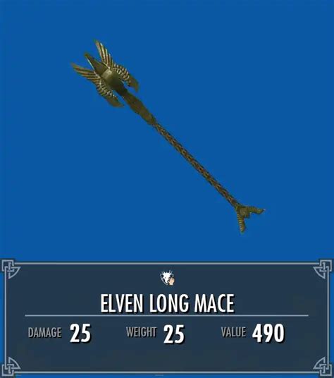 Elven Long Mace Legacy Of The Dragonborn Fandom