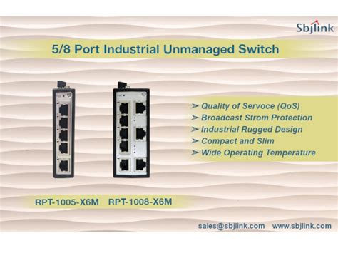 Raptor Industrial Unmanaged Qos Switch Taiwan Sbjlink Subject Link Inc