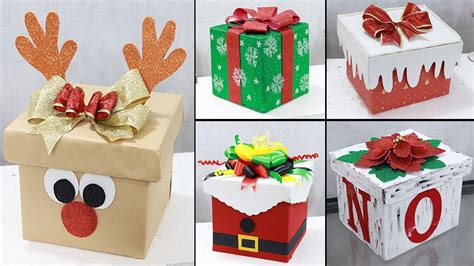 Easy And Budget Friendly Gift Box Decor 5 DIY Christmas Gift Boxes