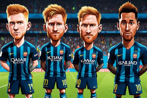 Cartoon footballers Messi by Дарья Шемякова - Playground