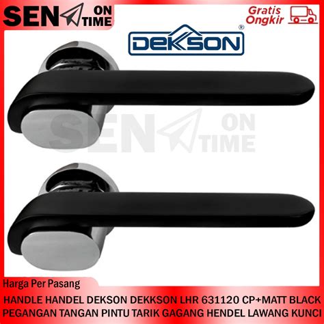 Jual Dekkson Lhr Cp Matt Black Handle Handel Dekson Pegangan