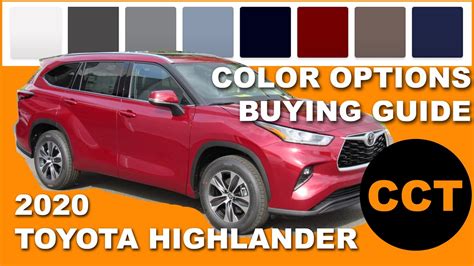 2021 Toyota Highlander Color Codes