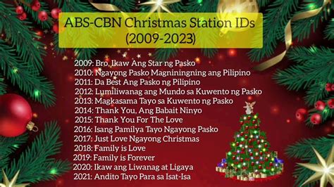 Abs Cbn Christmas Station Ids Youtube