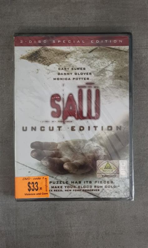 Saw Uncut Edition Code 1 Dvd Hobbies And Toys Music And Media Cds