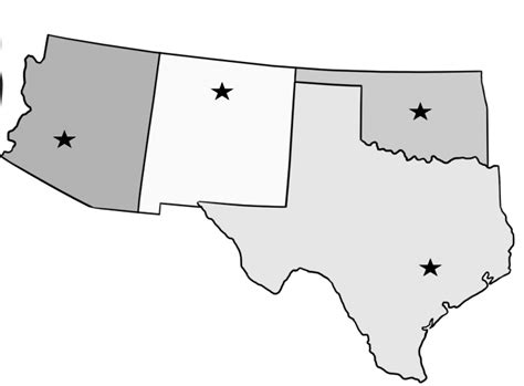 Southwest Region States And Capitals Diagram Quizlet