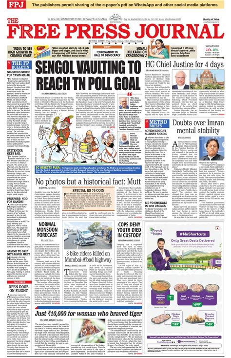 The Free Press Journal Mumbai May 27 2023 Digital DiscountMags