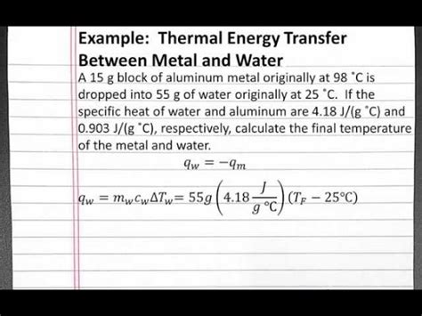 Calculate Thermal Energy 