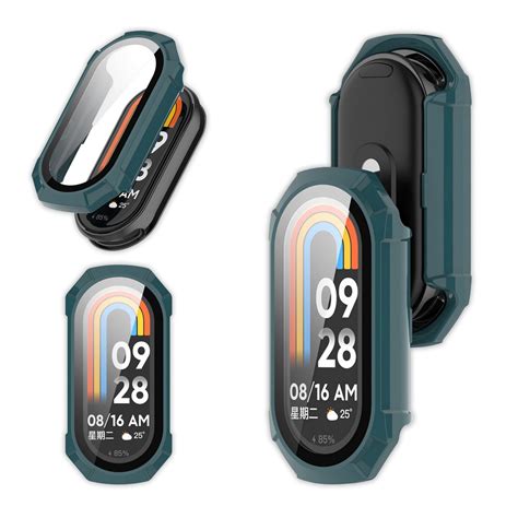 Etui 2w1 szkło Vanfone do Xiaomi Mi Band 8 zielone Vanfone Sklep