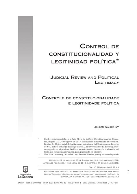 PDF Control de constitucionalidad y legitimidad política