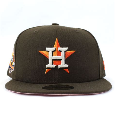 Houston Astros 45th Anniversary New Era 59fifty Fitted Hat Brown Pink