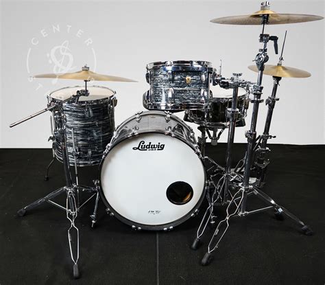 Ludwig Oyster Black Drum Kit Centerstaging