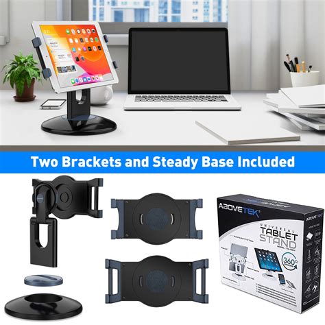 AboveTEK Retail Kiosk IPad Stand 360 Rotating Commercial Tablet Stand