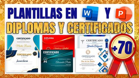 Plantillas De Diplomas Y Certificados Para Editar En Word Y Powerpoint