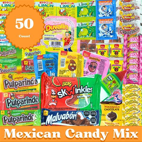 Mexican Candy Variety Pack 50 Pieces Authentic Dulces Mexicanos