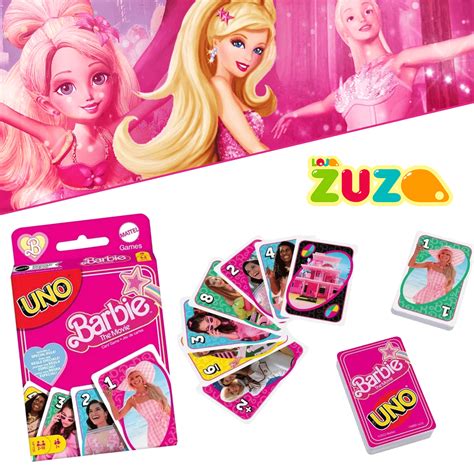 Uno Barbie Mattel Cartas Regra Especial Anos Deck De