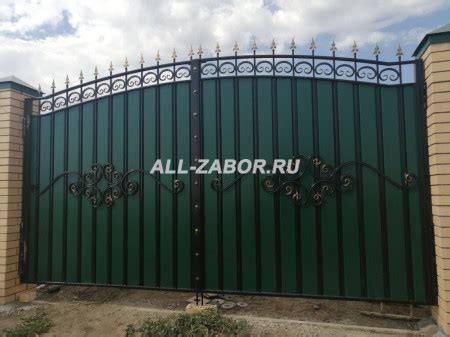 Металлические ворота для дачи - купить в Санкт-Петербурге по выгодной цене