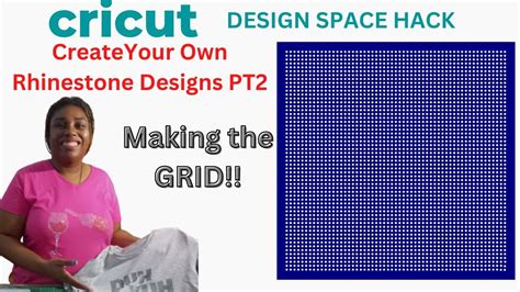 Making The Grid Rhinestone Template Hack Cricut Design Space Youtube