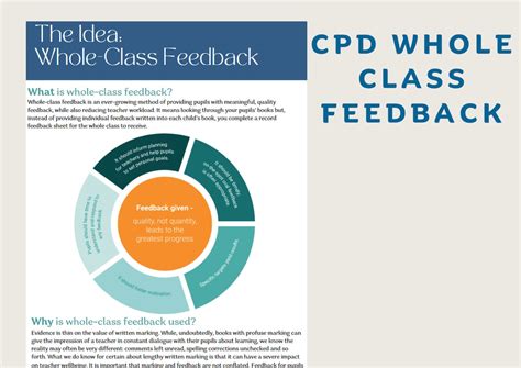 Efficient Whole Class Feedback Template For Teachers Etsy