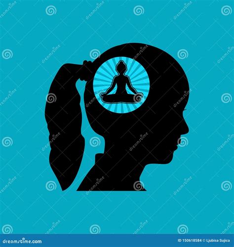 Peaceful Mind Icon Sign Logo Stock Illustration Illustration Of