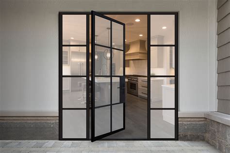 Black Glass Door