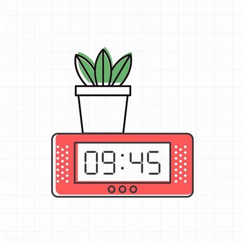 Cute Clock Icons Free Illustrations Illustration Art Clock Drawings