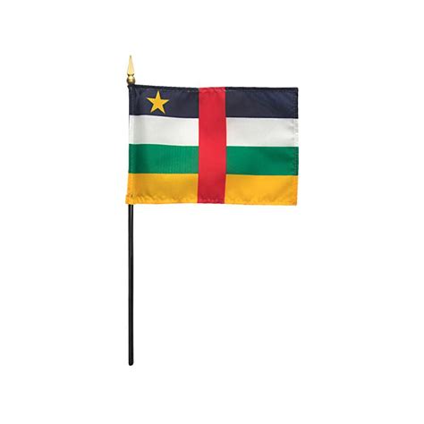 Central African Republic Stick Flag Kengla Flag Co