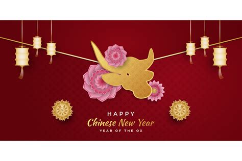 Chinese New Year - Year of the Ox Graphic by weiskandasihite · Creative ...