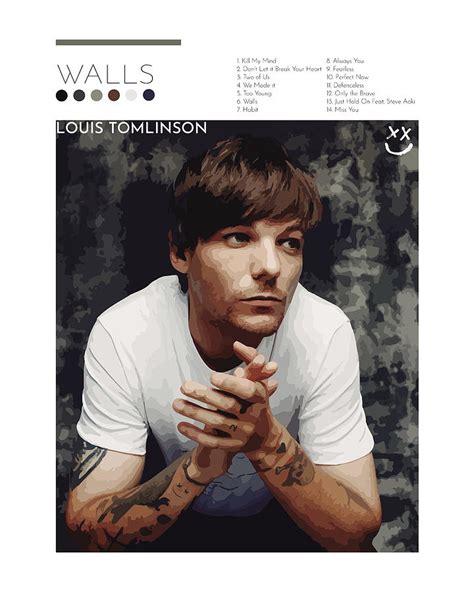 Louis Tomlinson Walls Album Print Poster Digital Art by The Simplylab