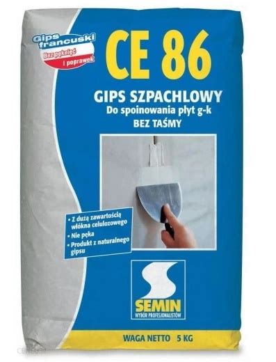 Semin Ce Gips Szpachlowy Do Spoinowania P Yt G K Bez Ta My Kg