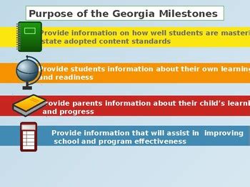 Georgia Milestone Parent Information Powerpoint By Kristina Thurmond