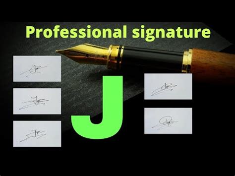 J signature | J signature style | How to do j Signature - YouTube