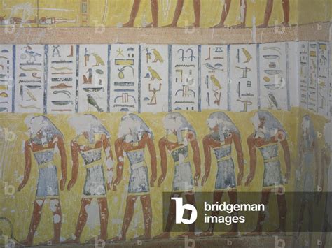 Image Of Egypt Thebes Luxor Valley Of The Kings Mural Painting In