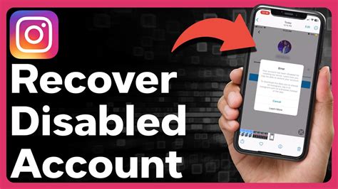 How To Recover A Disabled Instagram Account Youtube