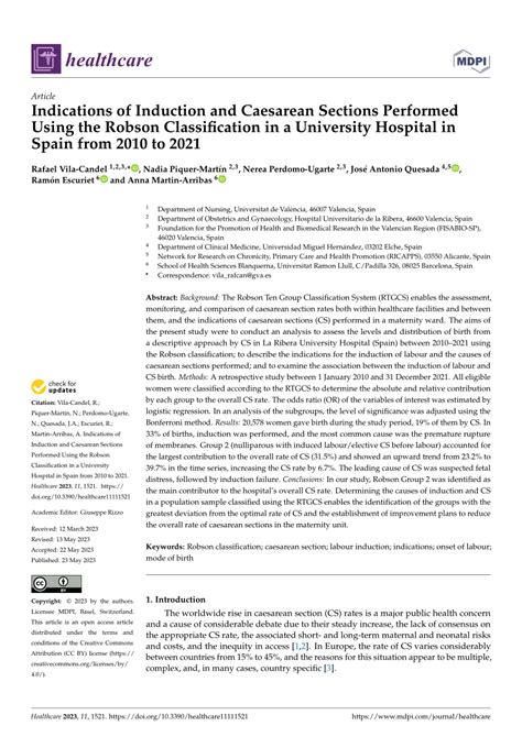 PDF Indications Of Induction And Caesarean Sections PerformedUsing