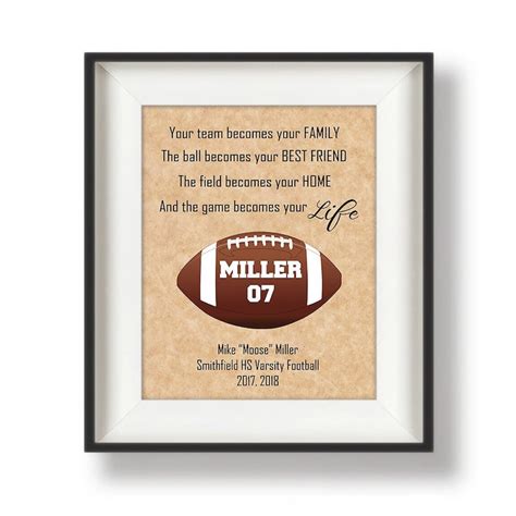 Senior Night Football Gifts Senior Night Poster - Etsy