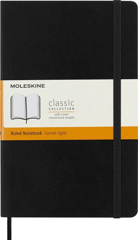 Amazon.com : Moleskine Classic Notebook, Soft Cover, Large (5" x 8.25 ...