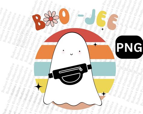 Boojee Funny Ghost Clipart In PNG For Halloween Themed Designs Etsy